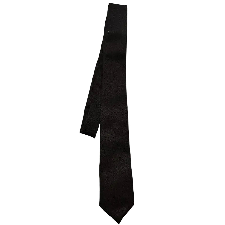 Solid Black Tie