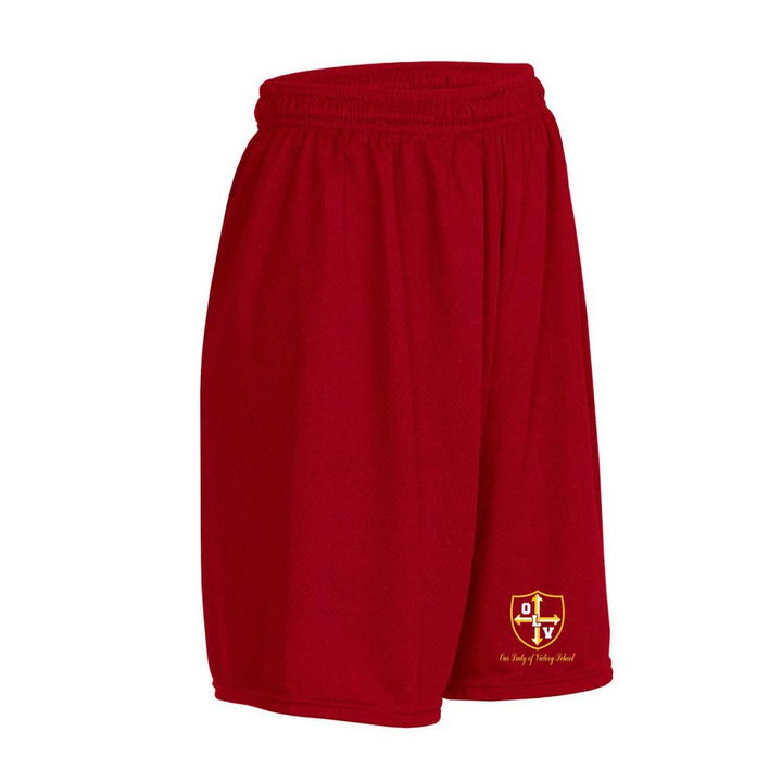 Our Lady of Victory School Mesh Short w/ Gold Crest Logo 
