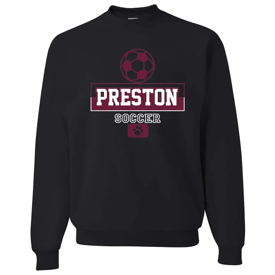Preston High School Team Sweatshirt w/ Soccer Logo 