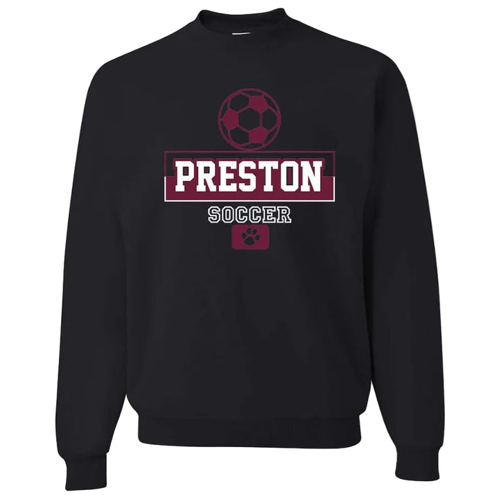 Preston High School Team Sweatshirt w/ Soccer Logo 