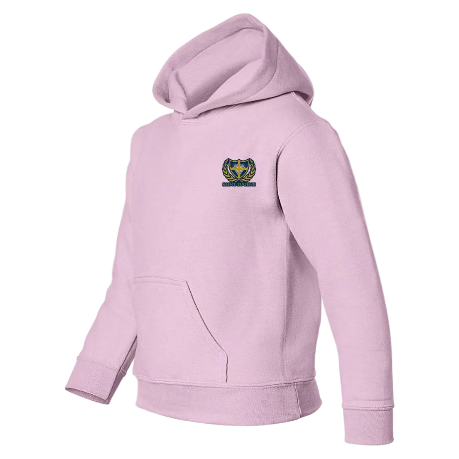 St. Eugene School Spirit Pullover Hoodie w/ School Crest Logo 