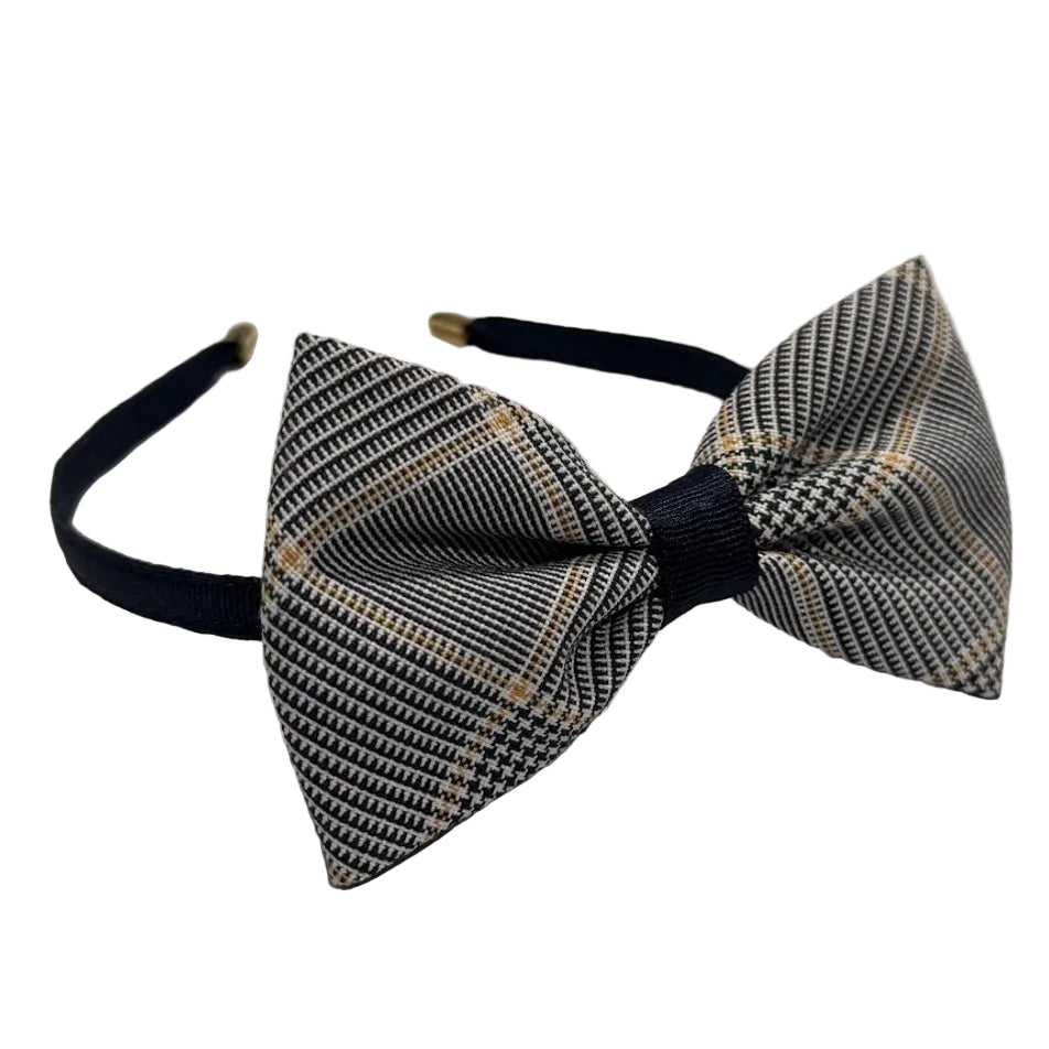 Medium Bow on Covered Headband