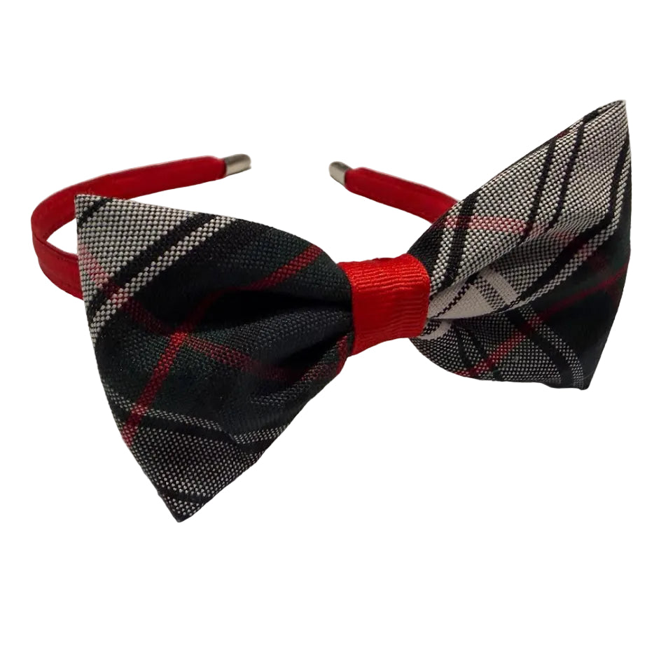 Medium Bow on Covered Headband