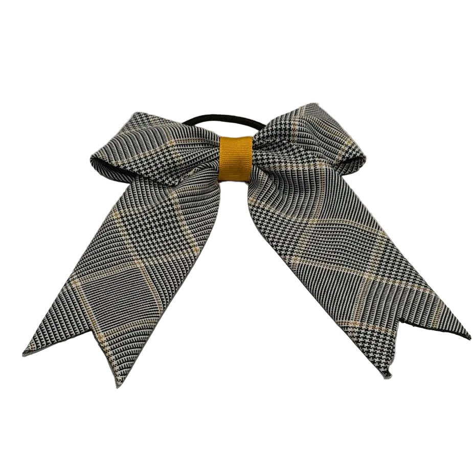 Jumbo Plaid Bow with Tails