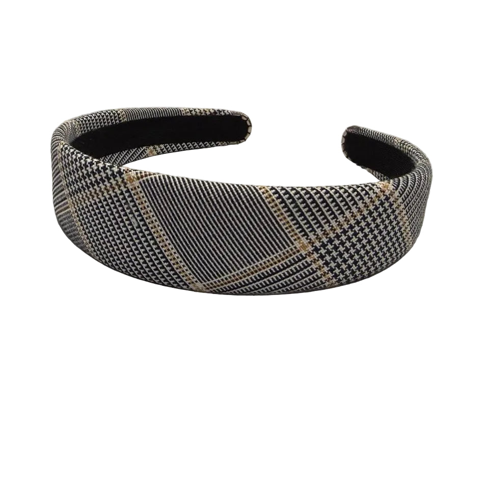 Traditional Padded Headband with Metal Tip Ends