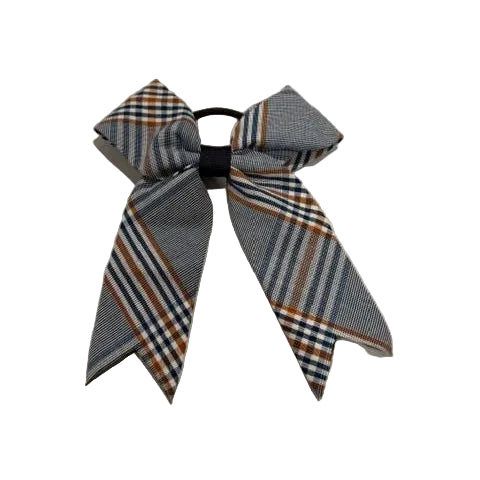 Jumbo Plaid Bow with Tails