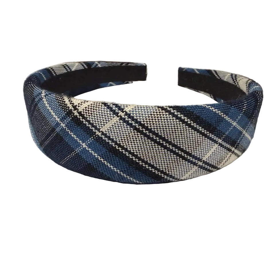 Wide Padded Traditional Plaid Headband