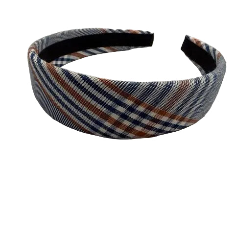 Wide Padded Traditional Plaid Headband