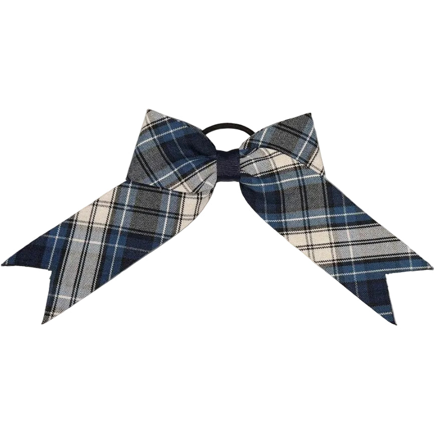Jumbo Plaid Bow with Tails