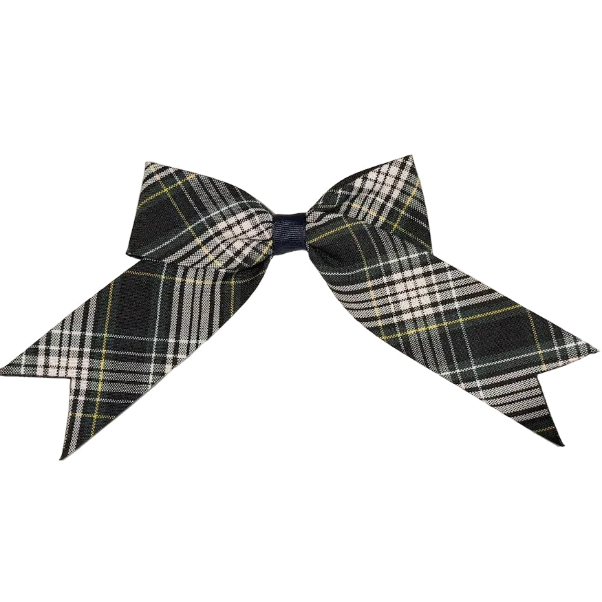 Jumbo Plaid Bow with Tails