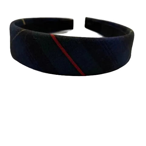 Traditional Padded Headband with Metal Tip Ends