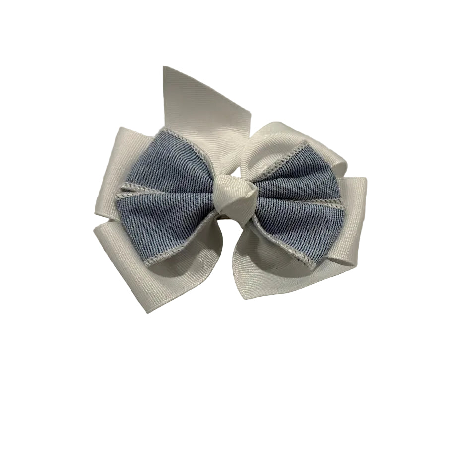 Light Blue Bow with Ribbon