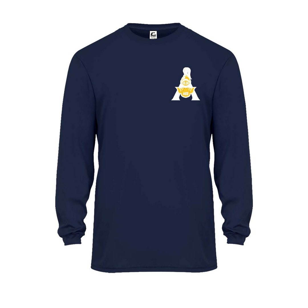 Annunciation School Spirit Performance Long Sleeve T-shirt w/ "A" Logo 