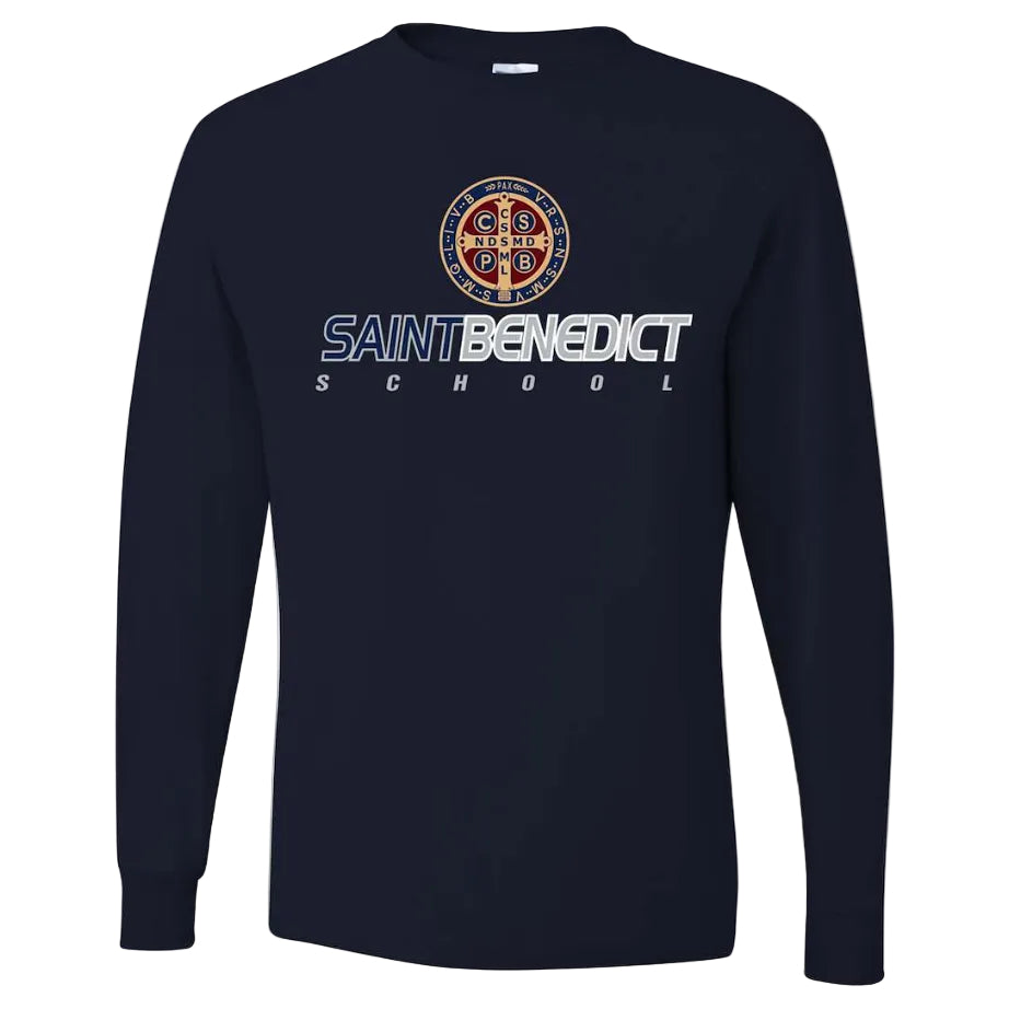 St. Benedict School Spirit Long Sleeve T-shirt w/ School Logo 
