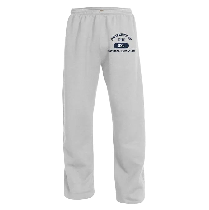 Immaculate Heart of Mary School Spirit Performance Open Bottom Sweatpants w/ Property of IHM Logo 