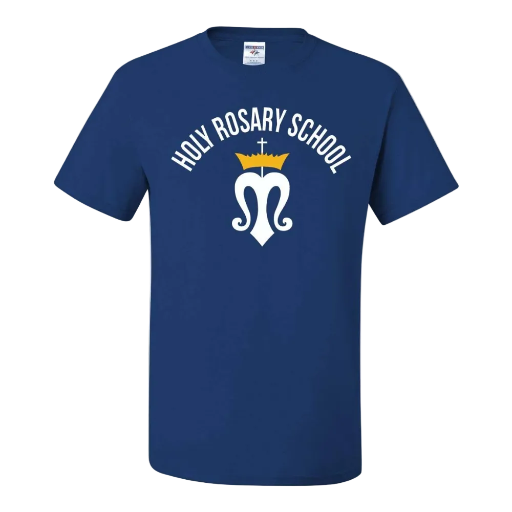 Holy Rosary School Spirit Short Sleeve T-Shirt w/ Logo 