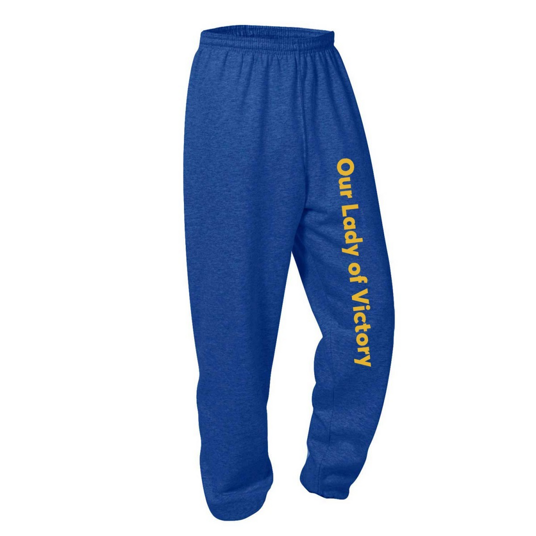 Our Lady of Victory School Spirit Sweatpants w/ School Name Logo 