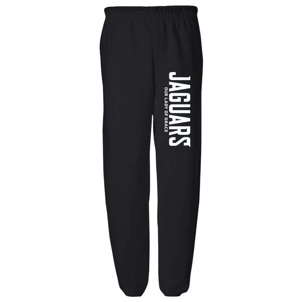 Our Lady of Grace School Spirit Sweatpants w/ Jaguars Logo 