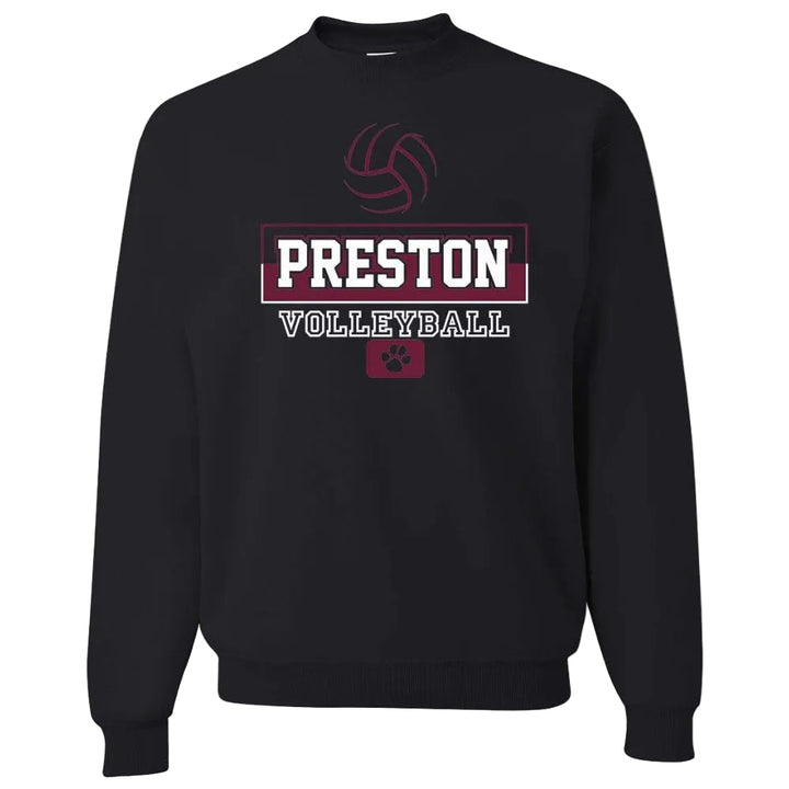 Preston High School Team Sweatshirt w/ Volleyball Logo 