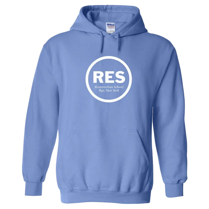 Resurrection School Spirit Pullover Hoodie w/ White RES Logo 