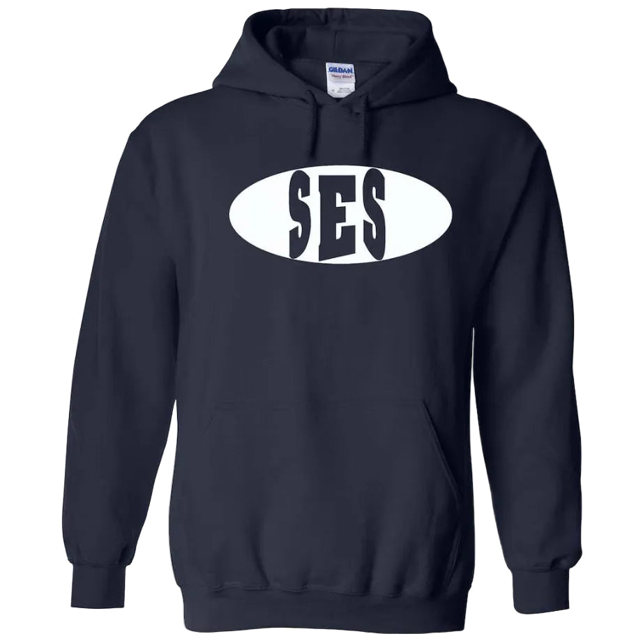 St. Eugene School Spirit Pullover Hoodie w/ Full Front SES Logo 