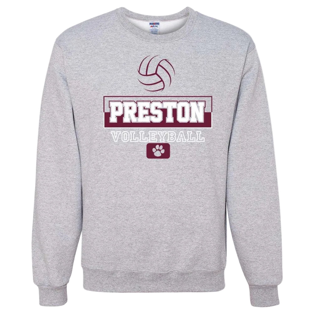 Preston High School Team Sweatshirt w/ Volleyball Logo 