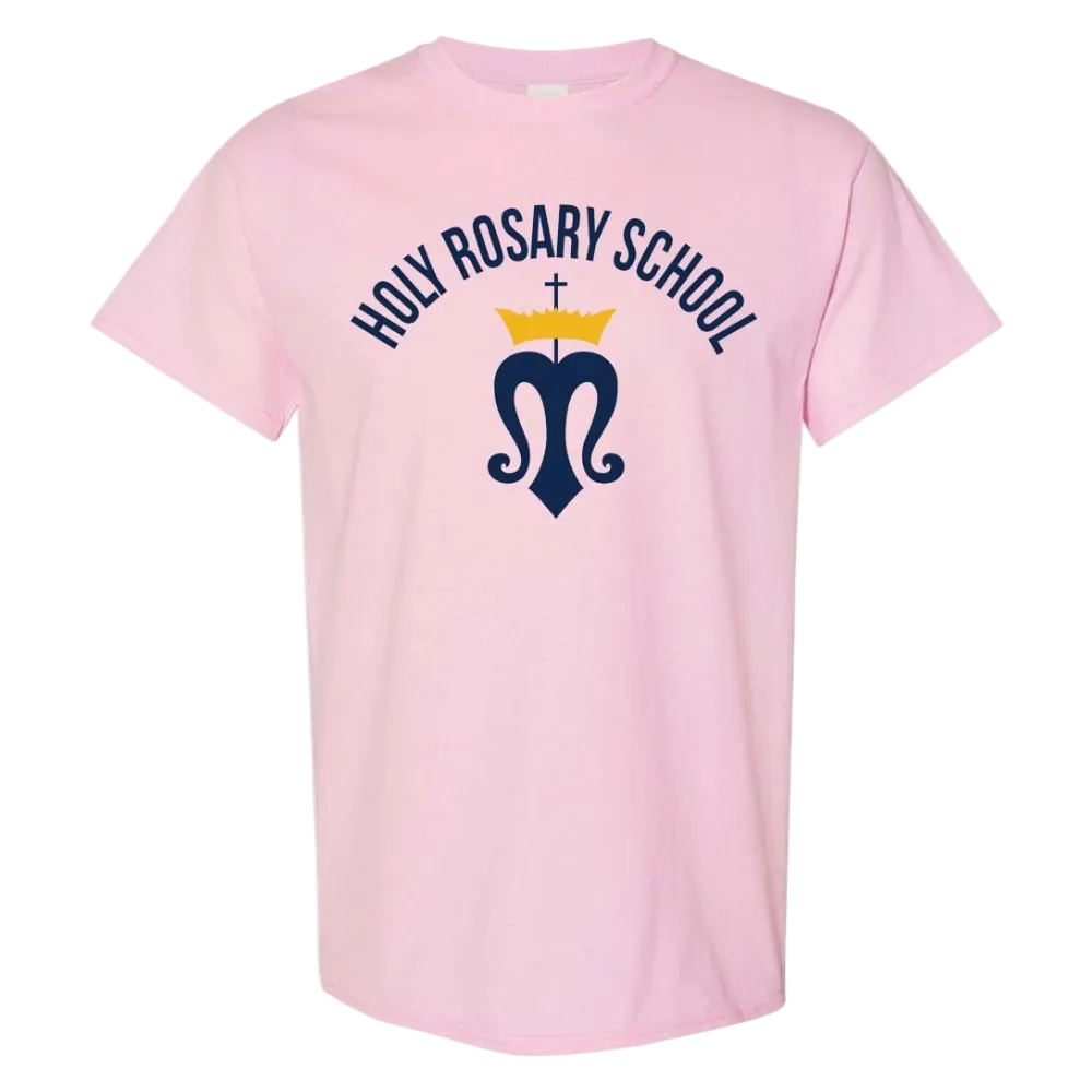 Holy Rosary School Spirit Short Sleeve T-Shirt w/ Logo 