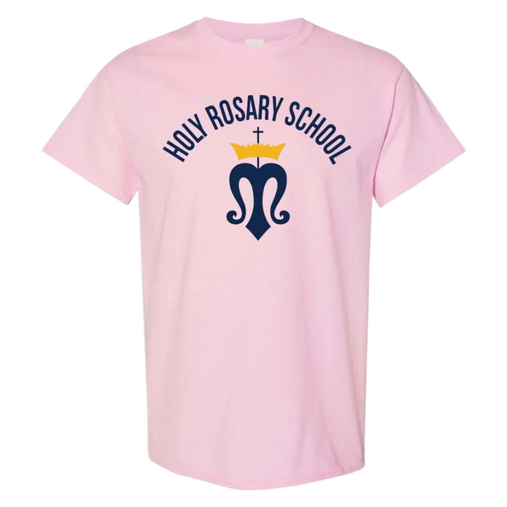 Holy Rosary School Spirit Short Sleeve T-Shirt w/ Logo 