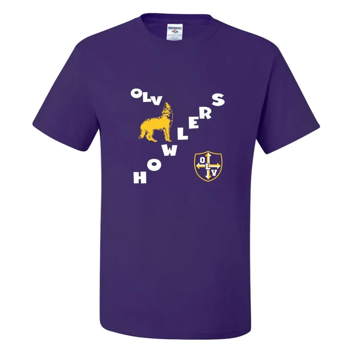 Our Lady of Victory School Spirit Short Sleeve T-Shirt w/ Howlers Logo 