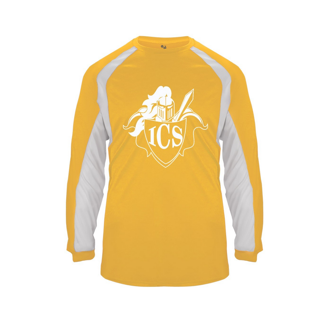 Immaculate Conception School Spirit Hook Long Sleeve T-shirt w/ White shield Logo 