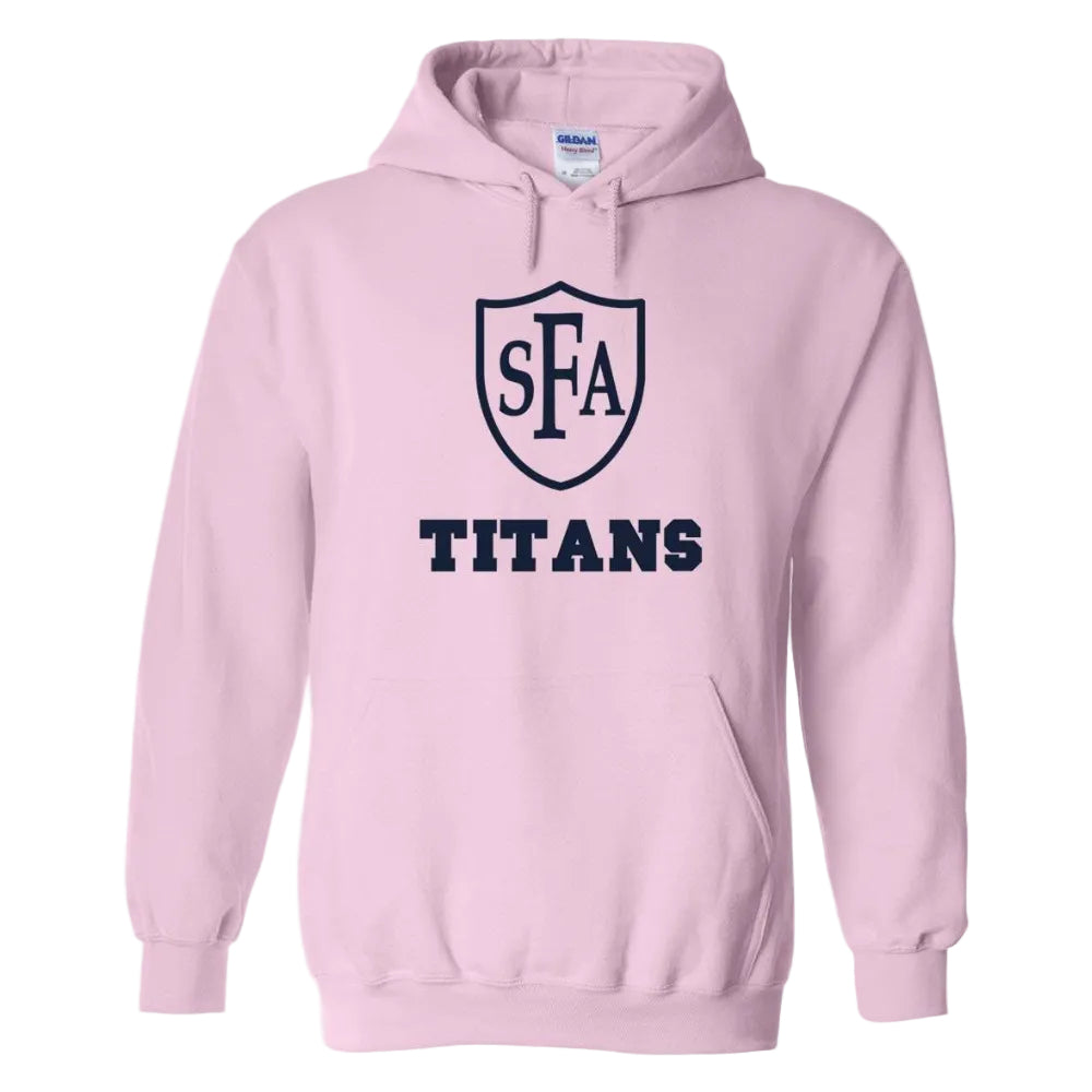 St. Francis of Assisi School Spirit Pullover Hoodie w/ Full Front Titan Logo 
