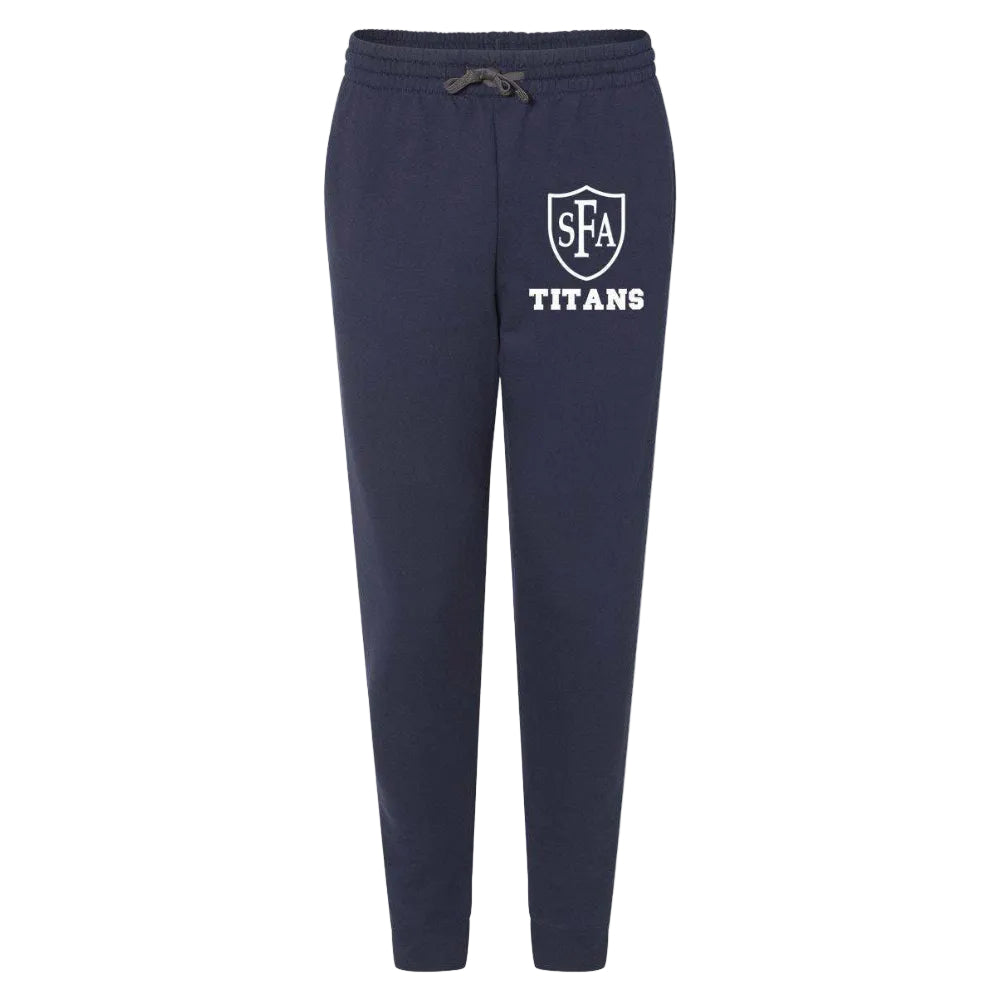 St. Francis of Assisi School Spirit Joggers w/ Left Crest Titan Logo 