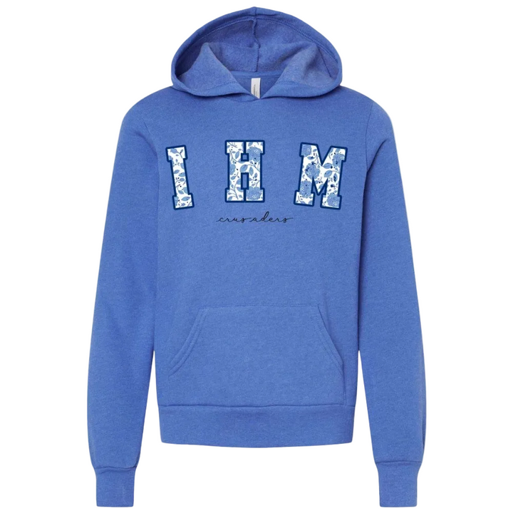 Immaculate Heart of Mary School Spirit Pullover Hoodie w/ Floral IHM Logo 