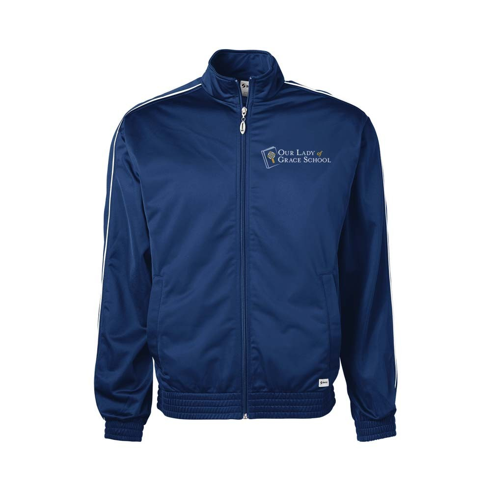 Our Lady of Grace School Navy Track Jacket w/ Logo