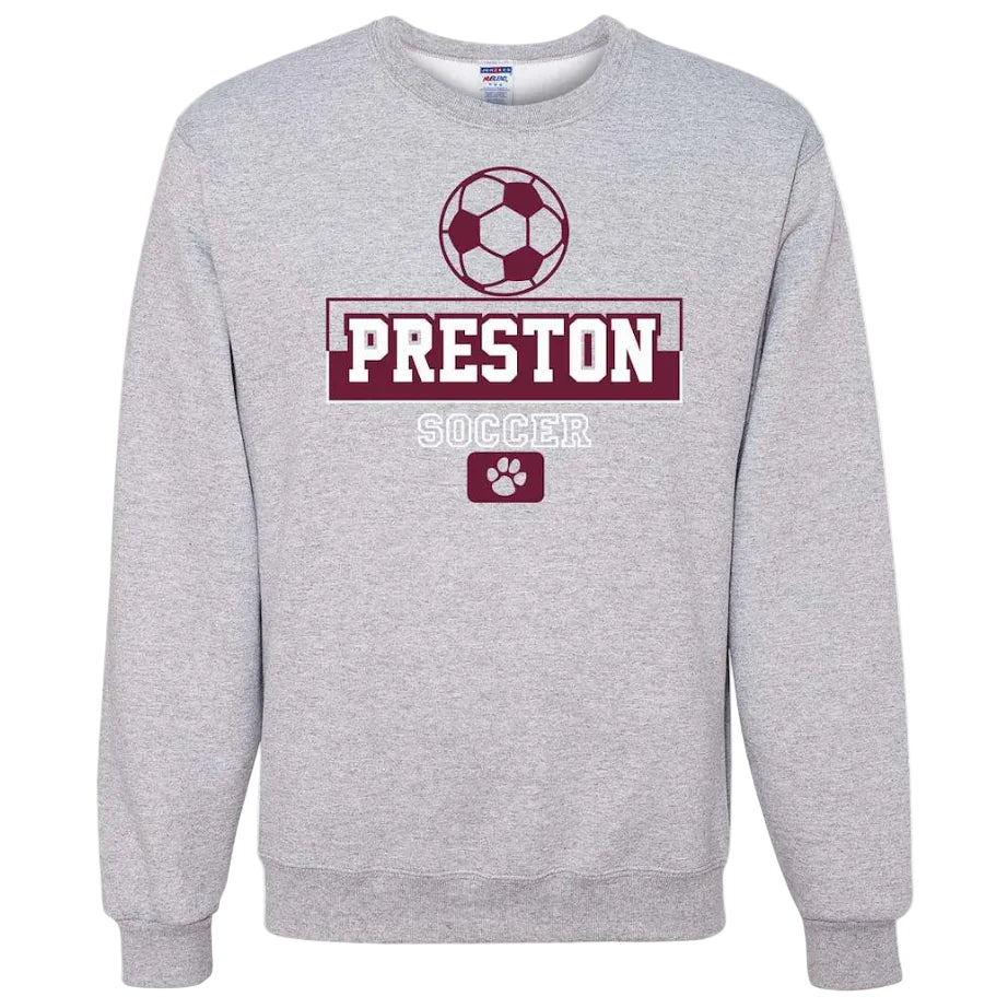 Preston High School Team Sweatshirt w/ Soccer Logo 