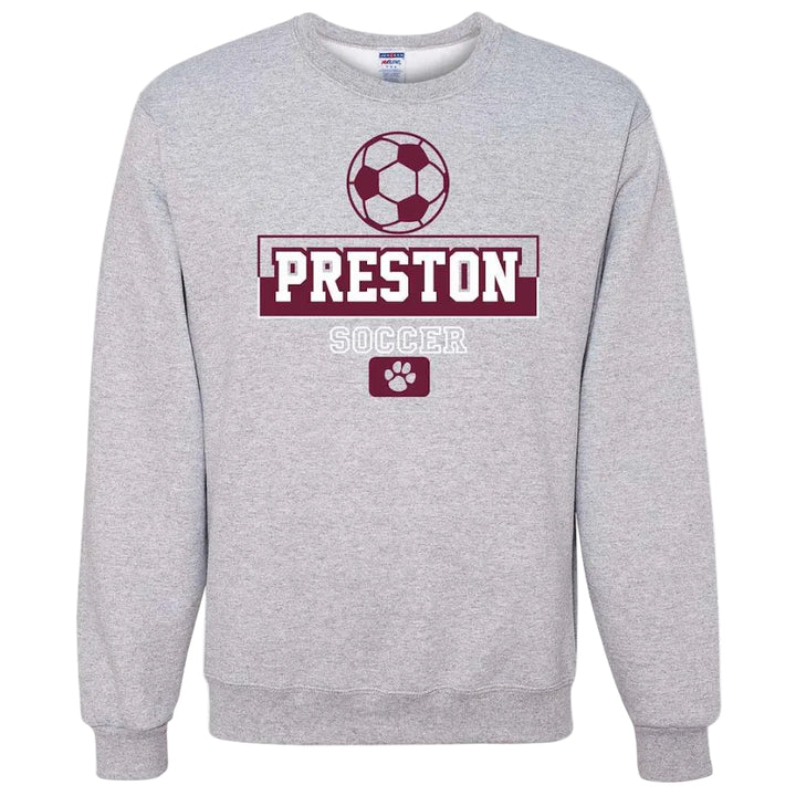 Preston High School Team Sweatshirt w/ Soccer Logo 
