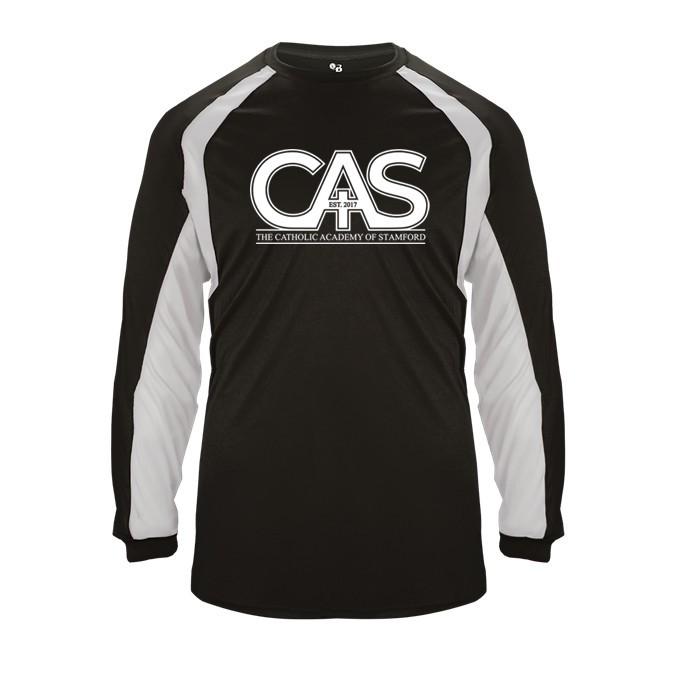 Catholic Academy of Stamford Spirit Hook Long Sleeve T-shirt w/ Spirit Logo 
