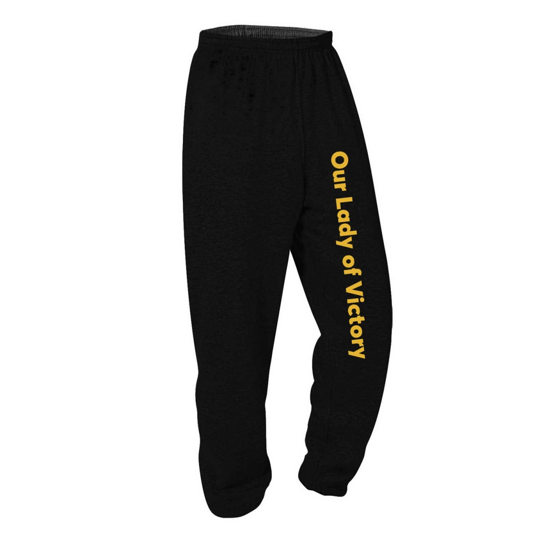 Our Lady of Victory School Spirit Sweatpants w/ School Name Logo 