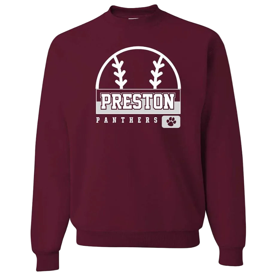 Preston High School Team Sweatshirt w/ Softball Logo 