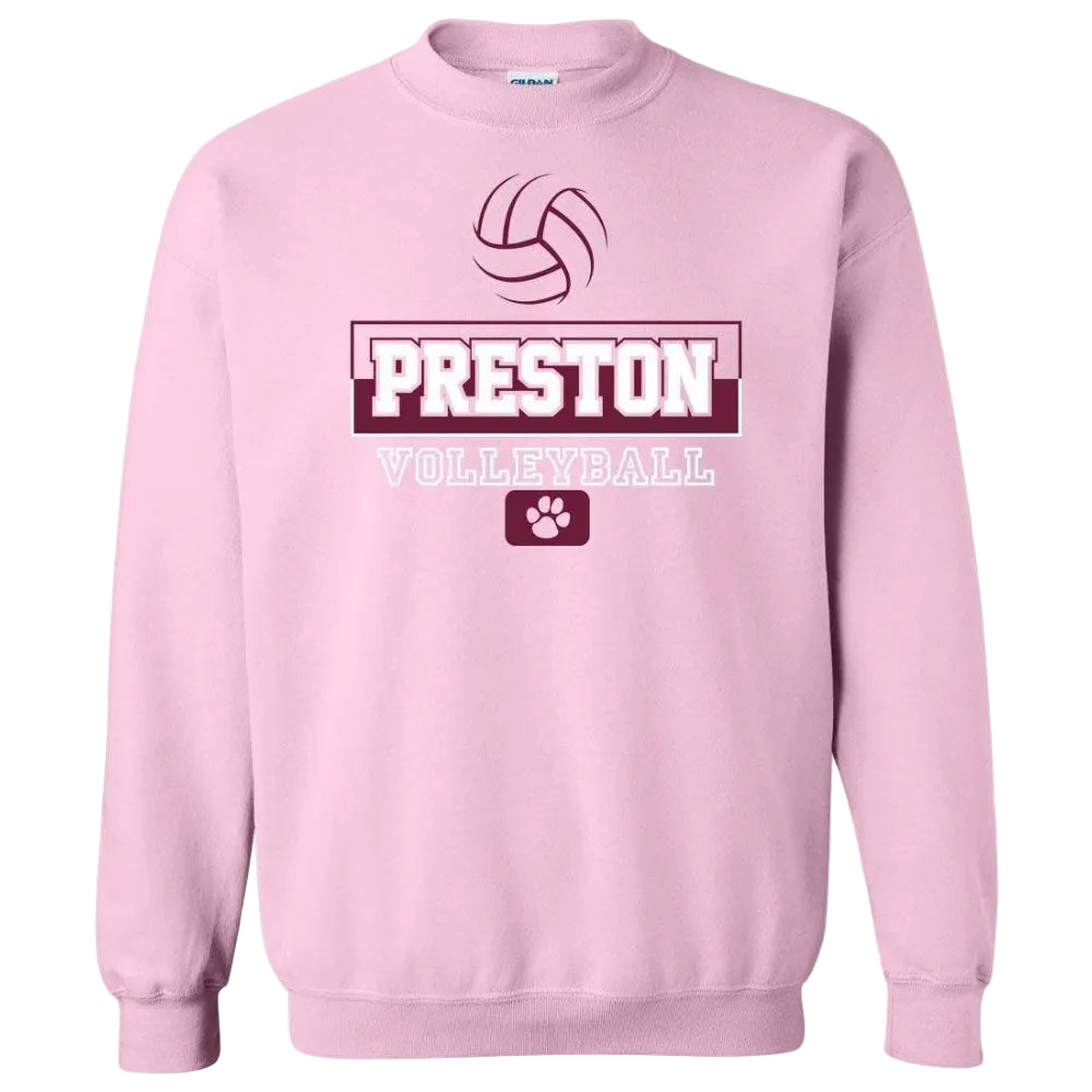 Preston High School Team Sweatshirt w/ Volleyball Logo 