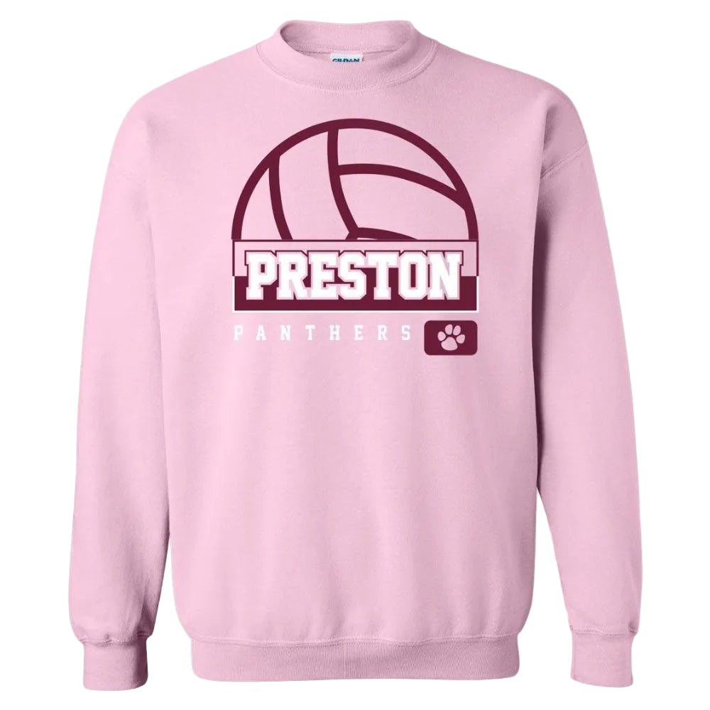 Preston High School Team Sweatshirt w/ Volleyball Logo 