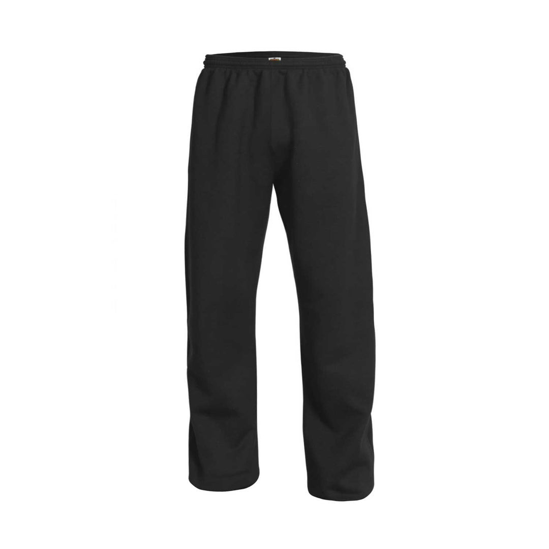 Black Open Bottom Sweatpants