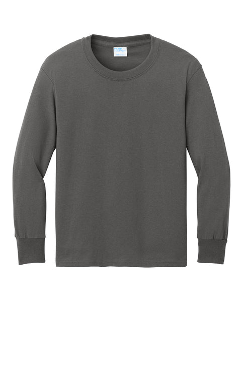 Port-Co Charcoal Youth Long Sleeve T-shirt