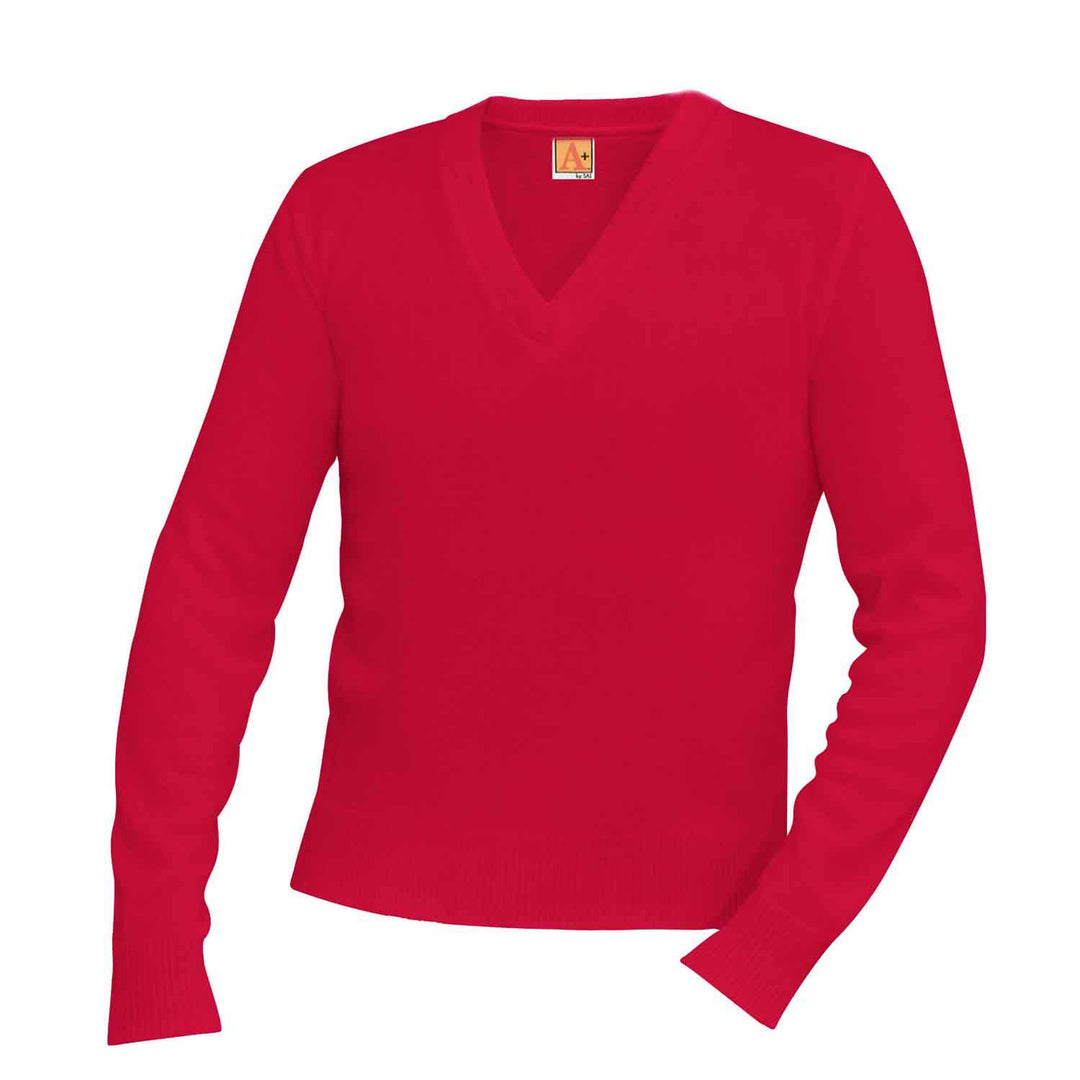 Red V-Neck