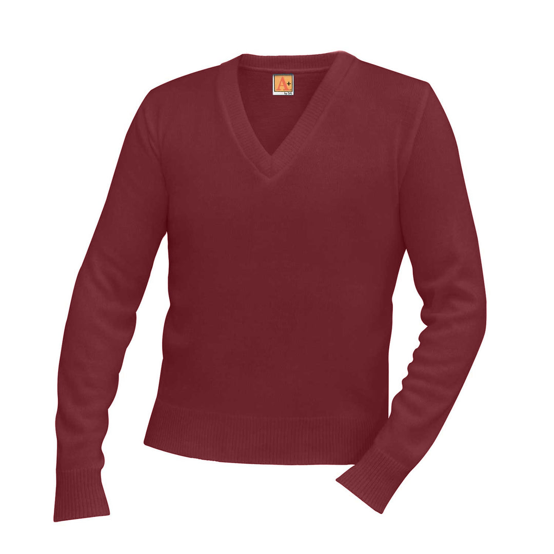 Wine Heavy Weight V-Neck