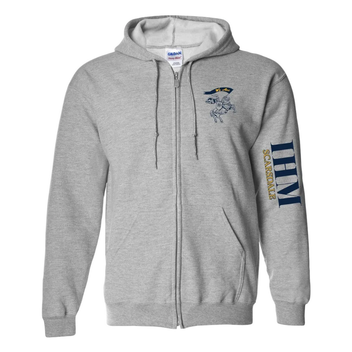 Immaculate Heart of Mary School Spirit Zip Hoodie w/ IHM Dad Logo 