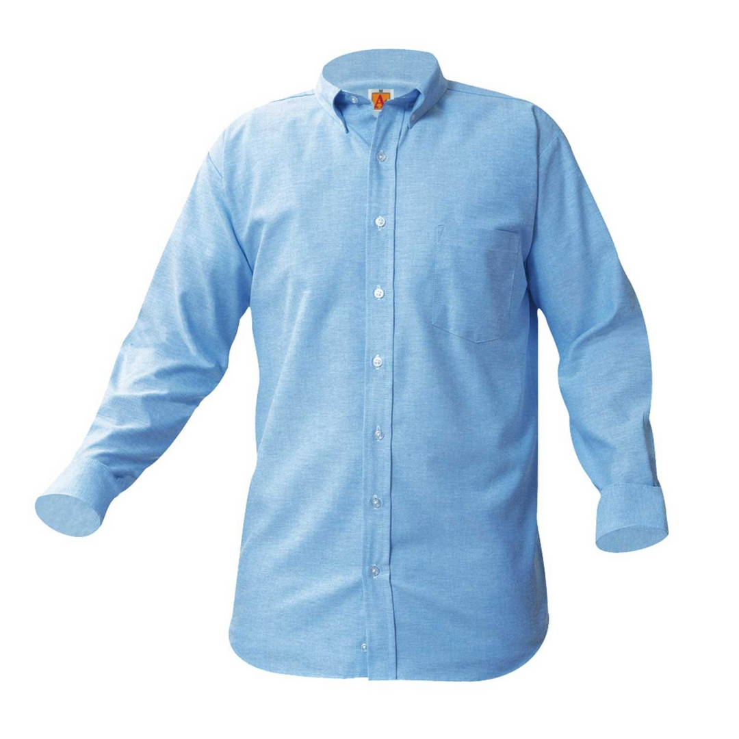 Oxford Light Blue Long Sleeve Dress Shirt
