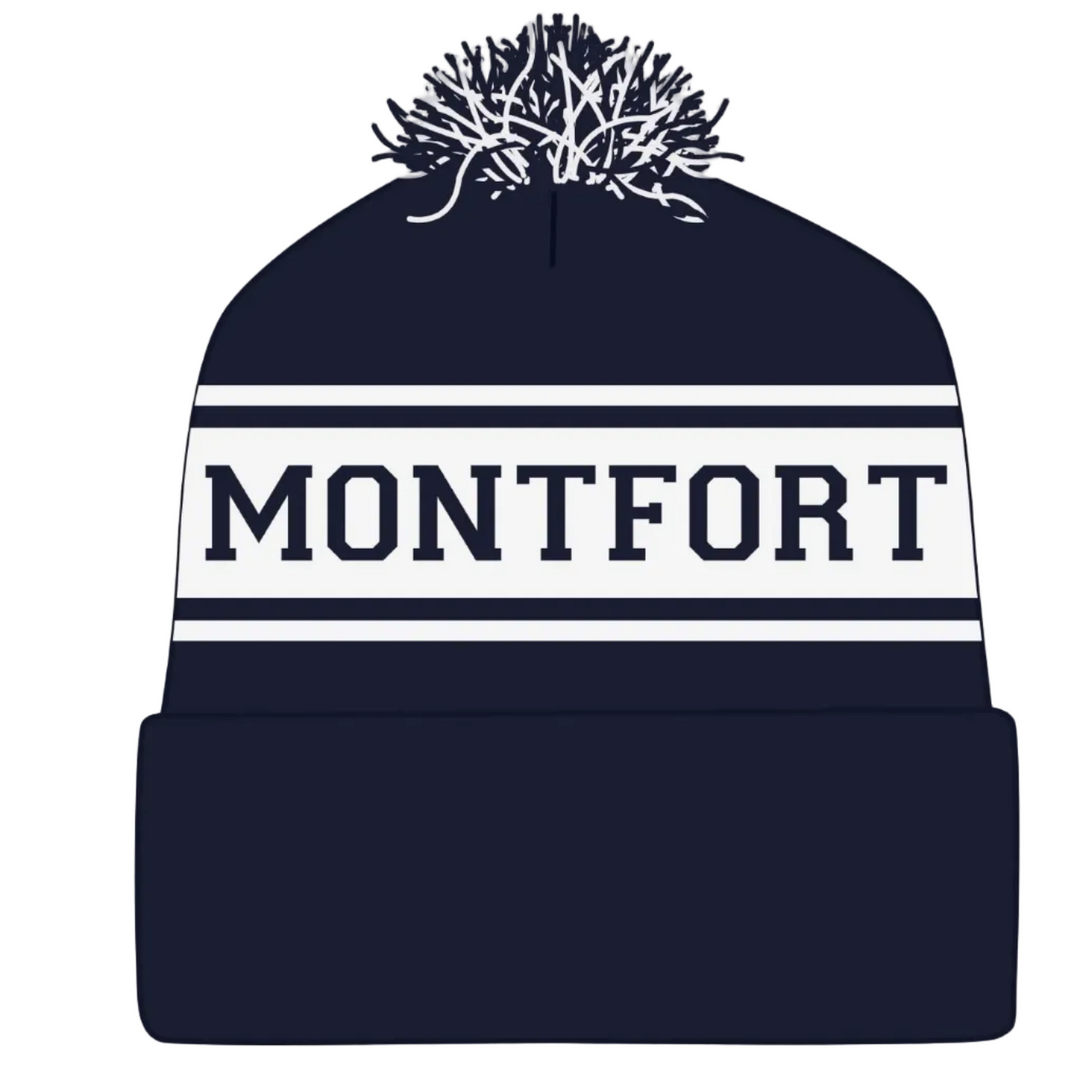 The Montfort Academy Spirit Knit Beanie w/ Montfort Logo 