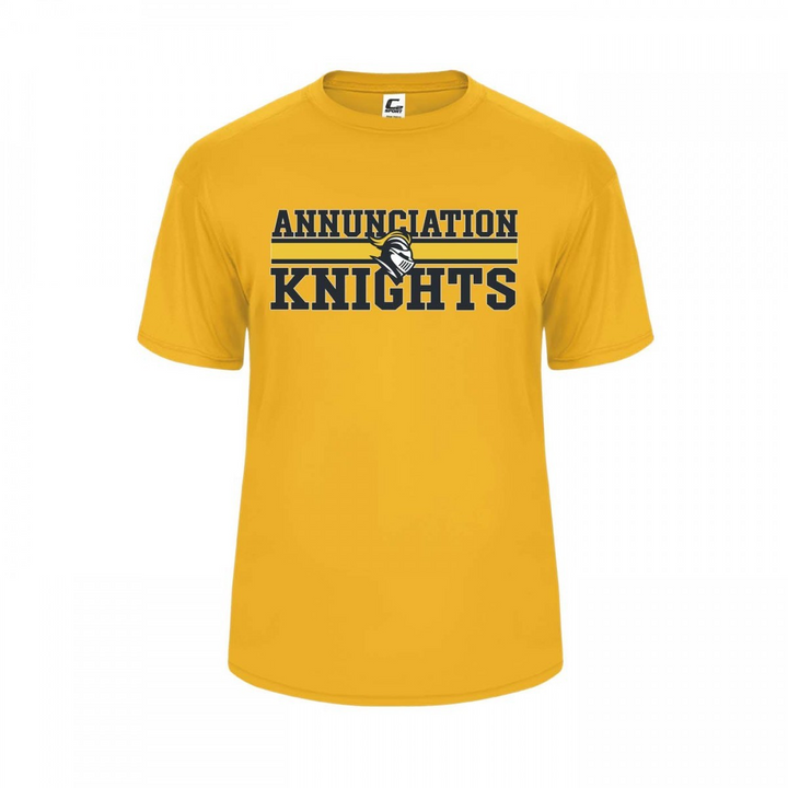Annunciation School Spirit Performance Short Sleeve T-shirt w/ Knights Logo 