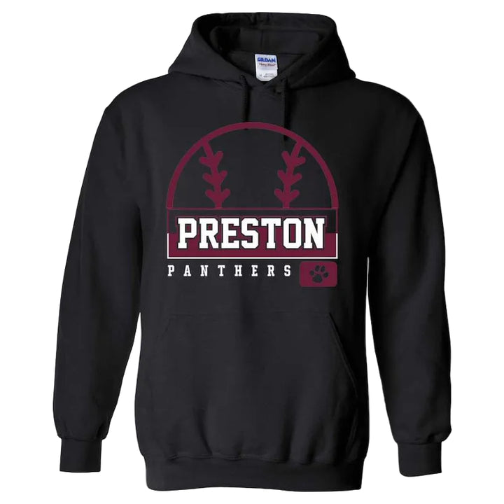 Preston High School Team Pullover Hoodie w/ Softball Logo 